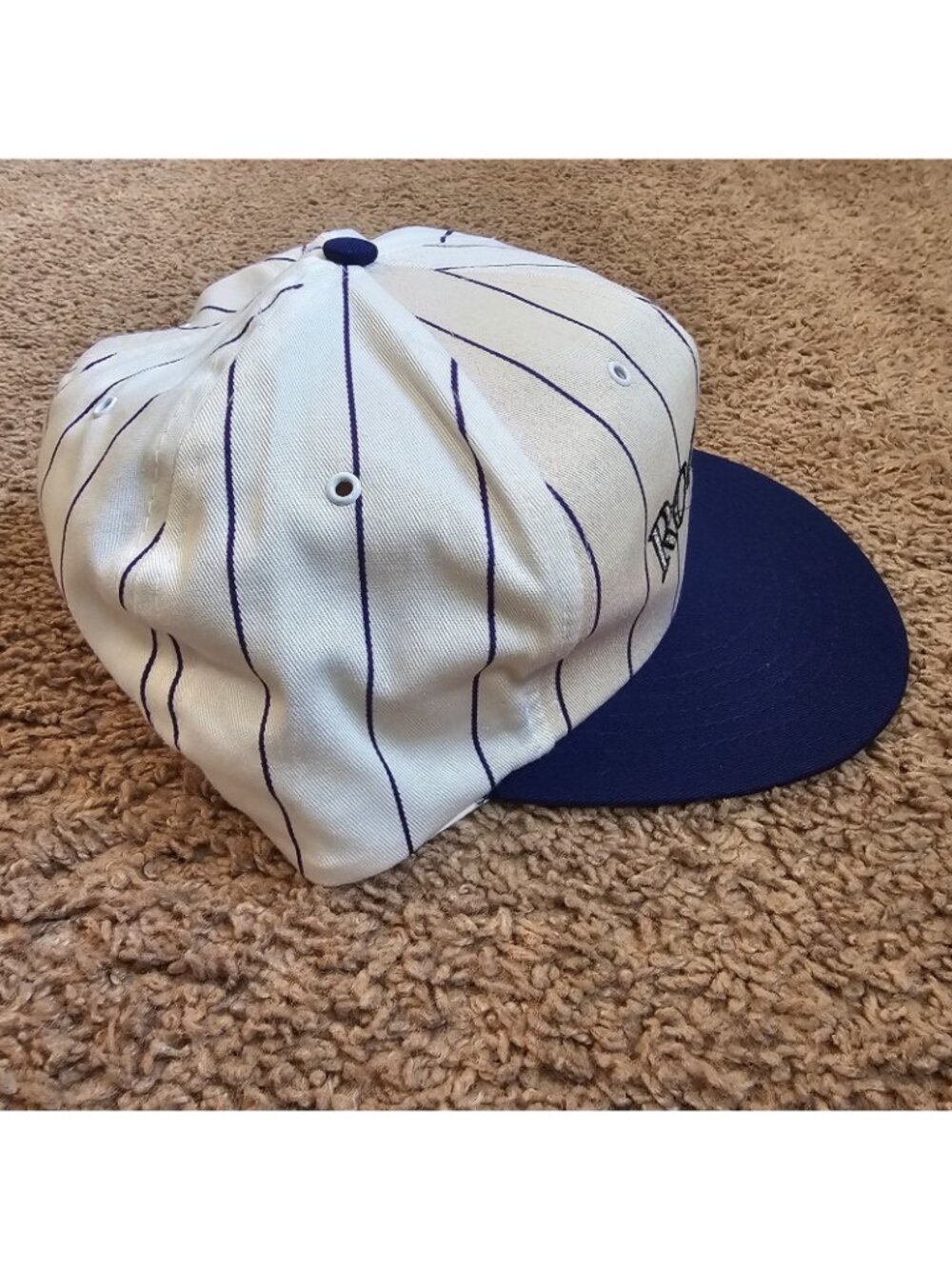 Vintage Denver Rockies Invesco Baseball Cap Snapback Hat Pin Stripe RN38106 - Picture 9 of 9